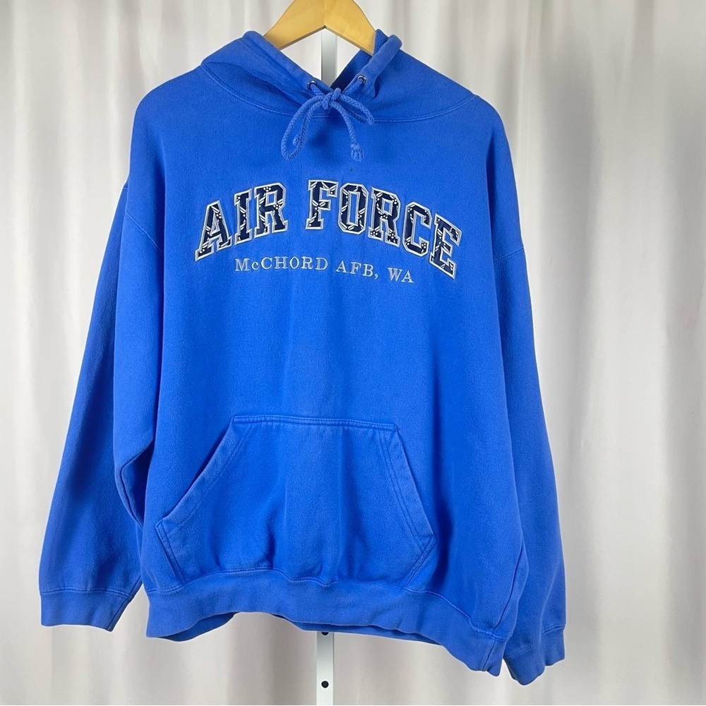 Oarsman XL Air Force McChord Base Graphic Hoodie Sweatshirt Baggy Casual Warm